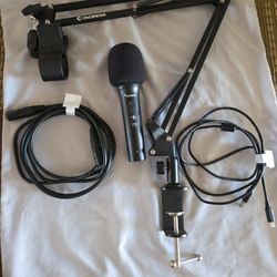 Podcast Microphone And Adjustable Mic Arm