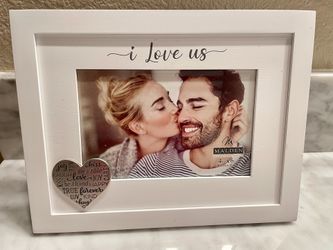 I Love Us -White 4x6 Picture Frame