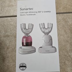 360° U-Shaped Toothbrush, Newupgrade Sonic Electric Toothbrushes for Adults, Multiple Brush Heads Options, IPX7 Waterproof, 360° Cleaning Suitable for