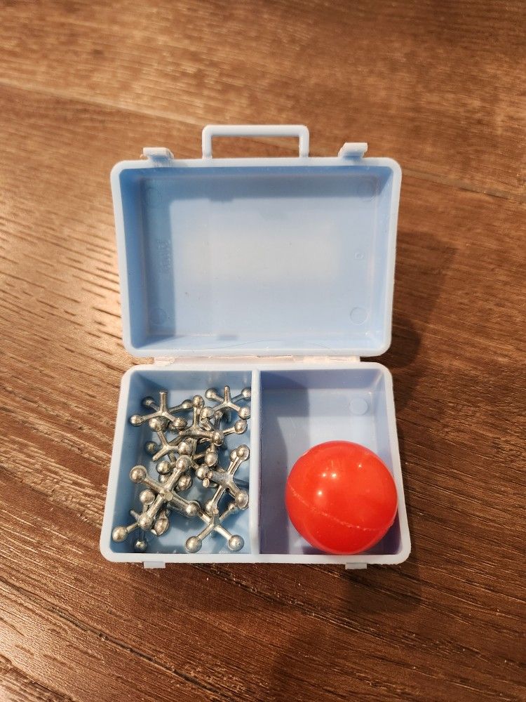 Mini Metal 12 Piece Set of Jacks & Ball