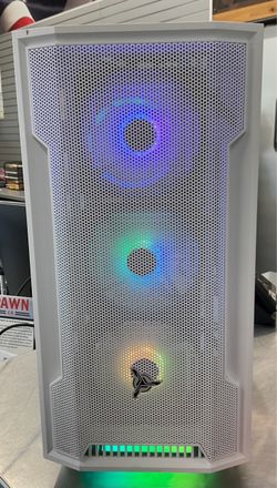 White RGB Gaming PC Tower Case