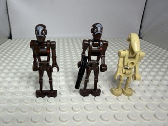 Lego  2 Commando Droid Minifigure Dark Brown And Regular Droid  Star Wars