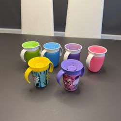 Munchkin Miracle 360 Training Cups and Skip Hop Silicone Bib