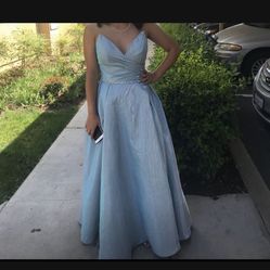 Baby Blue Formal Long Dress
