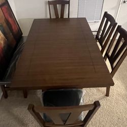 Dining Table Set With Bench