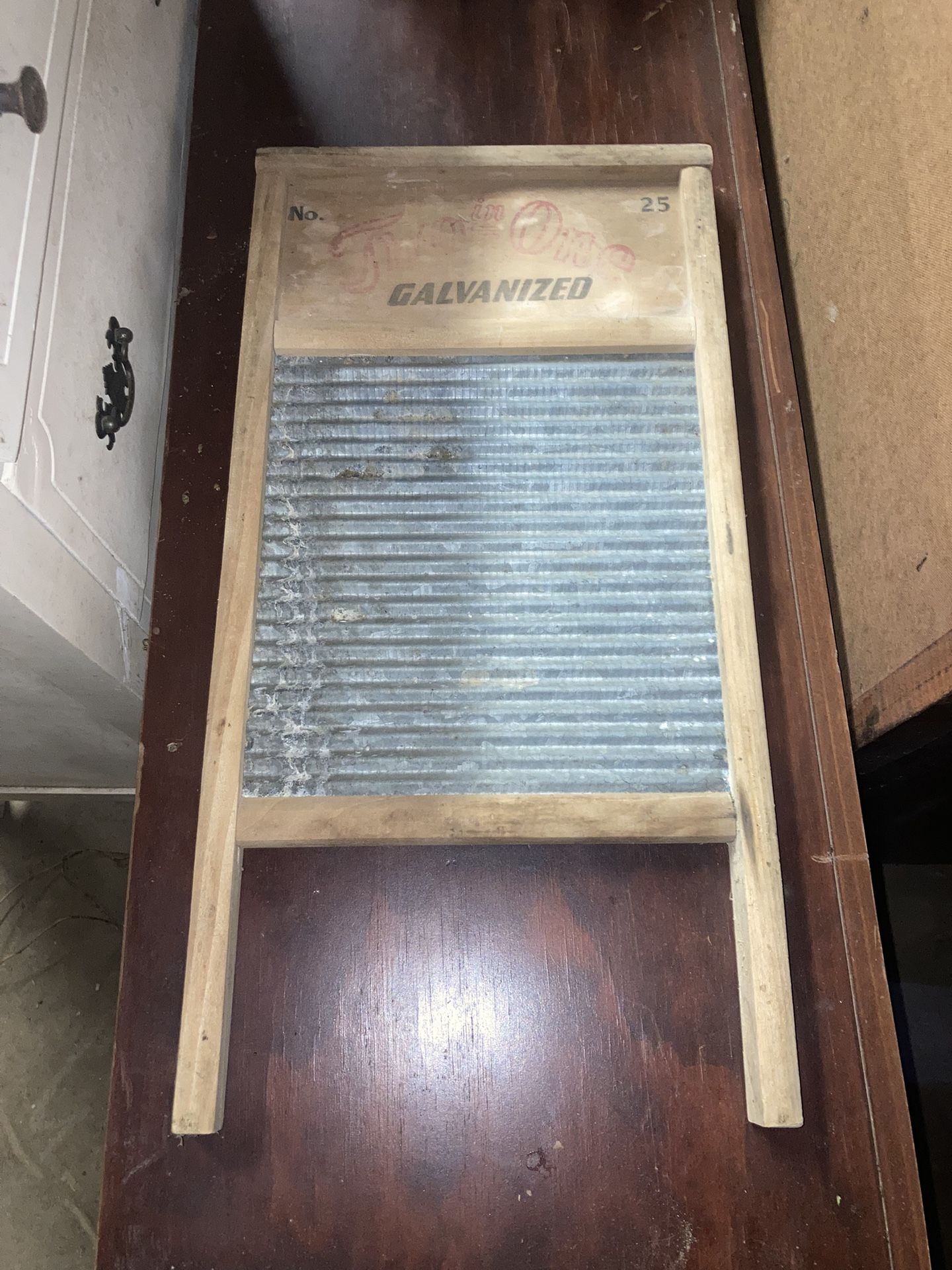 Carolina Washboard Original Antique Galvanized Wash Board