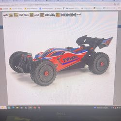 Arrma Typhoon Mega 665 1/8 4WD Electric Buggy (red) W/SLT2 2.4GHz Radio
