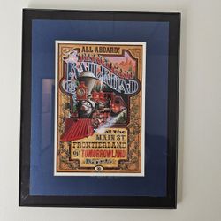 Disneyland Railroad Art Disney Rare