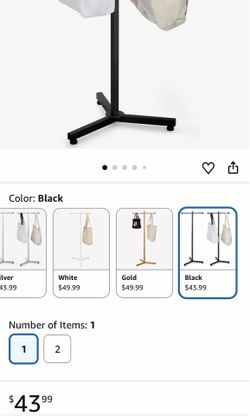 Blulu 45 Inch Adjustable Shopping Bag Rack Heavy Duty Metal Holder for Retail Store T-shaped Tote Bag Display Stand for Trade Show Boutique Small Busi