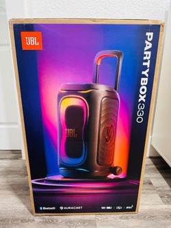 🔊 JBL PARTYBOX 330 - NUEVA, EN SU CAJA SELLADA 🔊 ¡La bocina que hace la fiesta sola!  Sonido JBL Pro potentísimo con bajos profundos, luces LED que 