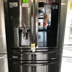 LG Dark Stainless Counter Depth French Door Refrigerator FRDG