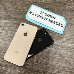 Apple Iphone 8 Unlocked - PAYMENTS AVAILABLE LOW AS $1 DOWN - NO CREDIT NEEDED