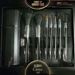 8 Piece Makeup Brush Set