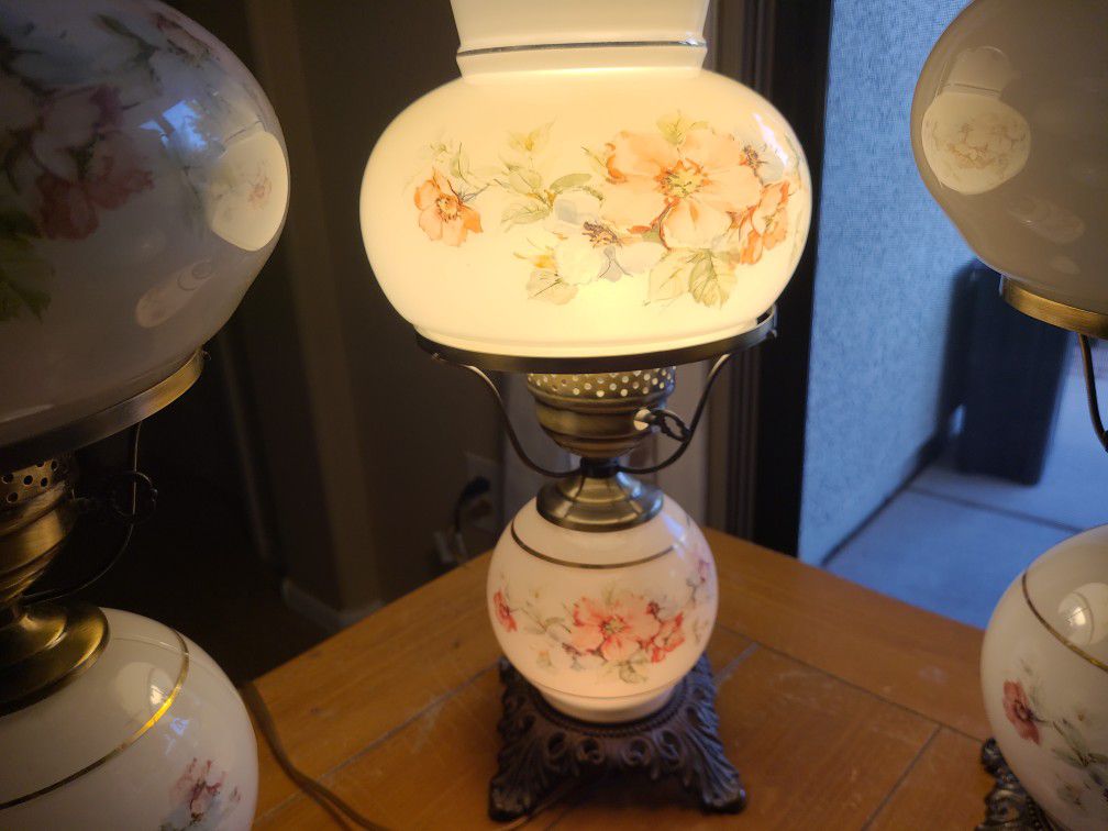 Vintage Hurricane lamps