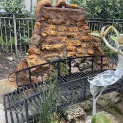 Tiki Hut, Waterfall, Composite Or Wooden Deck