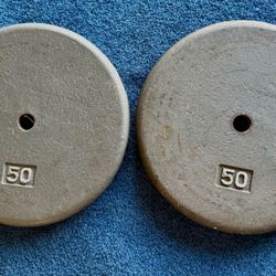 Cap  50 Lb Standard Weights(. 1 Inch) Quantity 2