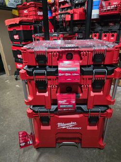 Brand New Milwaukee Packout 22" Rolling Tool Box, 22" Large Tool Box and 11- Compartment Organizer - Modular Storage System