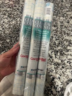 Con-Tact Clear Cover Book Roll 3-Pack