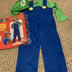 Super Mario Brothers Luigi Halloween Costume Small