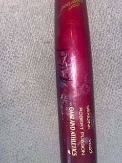 Signed game used Robert Pauson bat