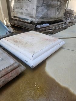 24x24 concrete caps