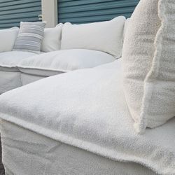 FREE DELIVERY!!! Anabei "4pc Modular" Sectional Couch WHITE ($2K Retail...60% OFF!!!)