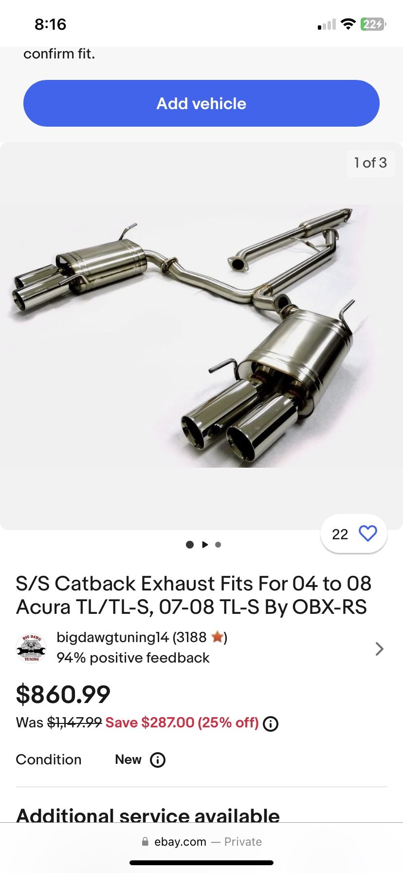 Acura TL Parts