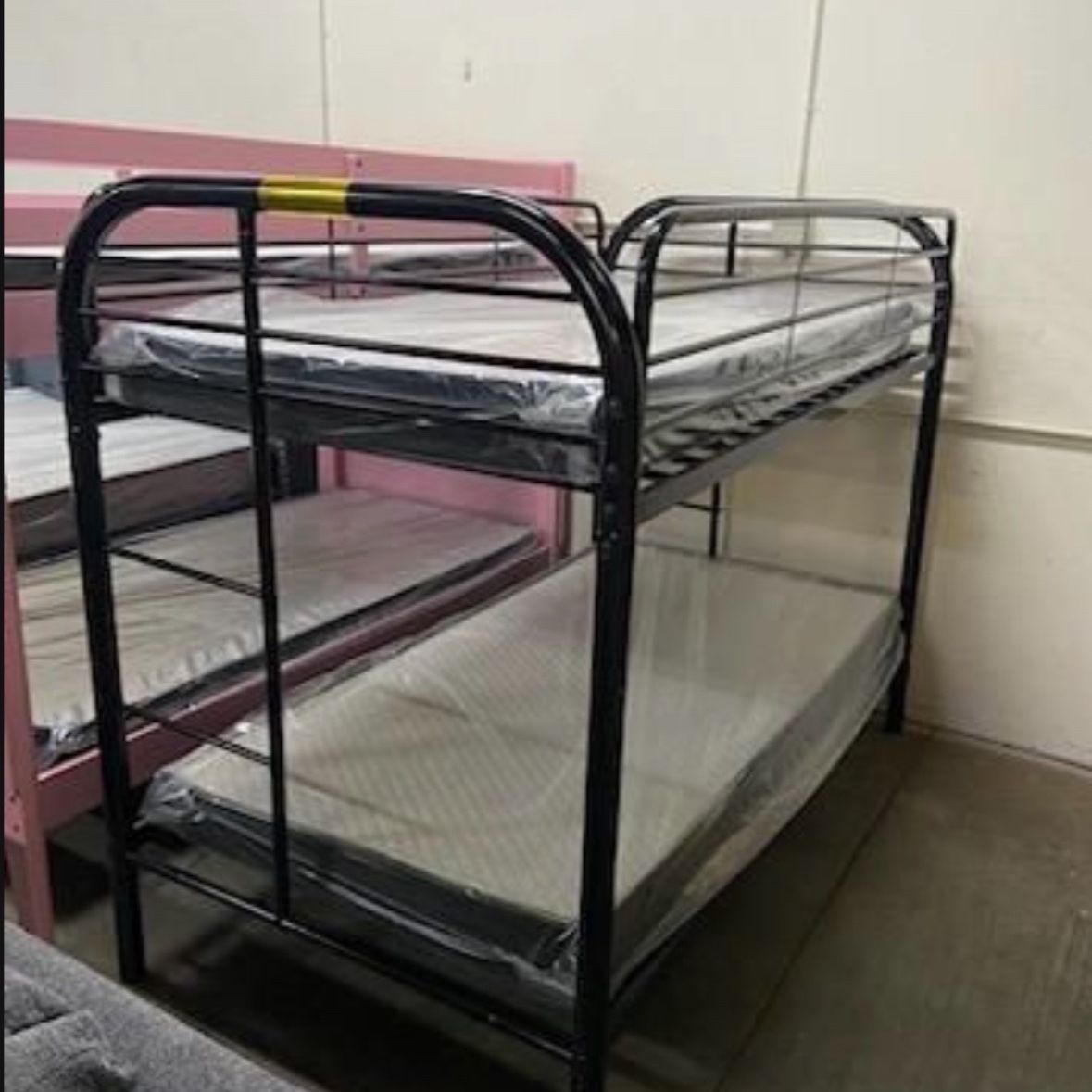 Twin Bunk Bed With Mattress 