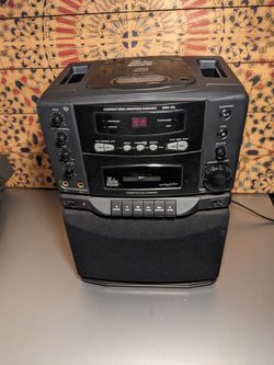 Works Great! Used! Karaoke Machine With CD & Cassette Player!
