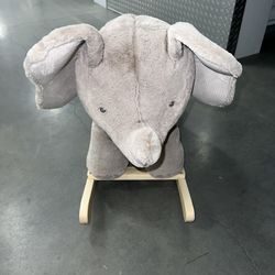 Plush Toddler Elephant Rocker 