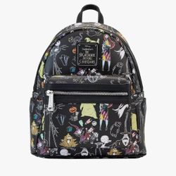 Loungefly x Nightmare Before Christmas  Allover-Print Character Mini Backpack