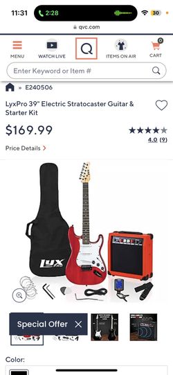 Lyx Pro 39 Left Hand Electric Guitar