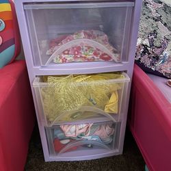Plastic 3 Drawer Dresser 