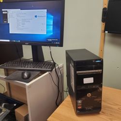 COMPLETE DESKTOP SET WITH 24' ACER MONITOR AND WIFI READY (INV. D1010N)

