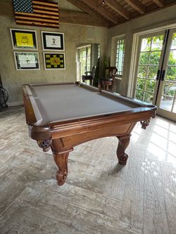 AMF PlayMaster Solid Maple Pool Table