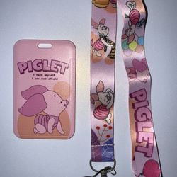 Winnie The Pooh - Piglet Card Holder And Lanyard