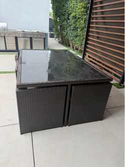 Outdoor dining table and chairs FREE