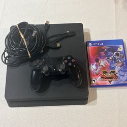 PlayStation 4 Sony Slim 500GB with Street Fighter Champion Edition Game