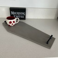 Gothic Coffin-Shaped Decorative Tray