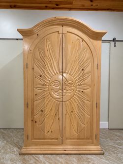 Sun and Moon Armoire/ Dresser