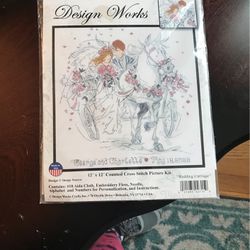 Design Works “Wedding  Carriage” 12x12 Cross Stitch 