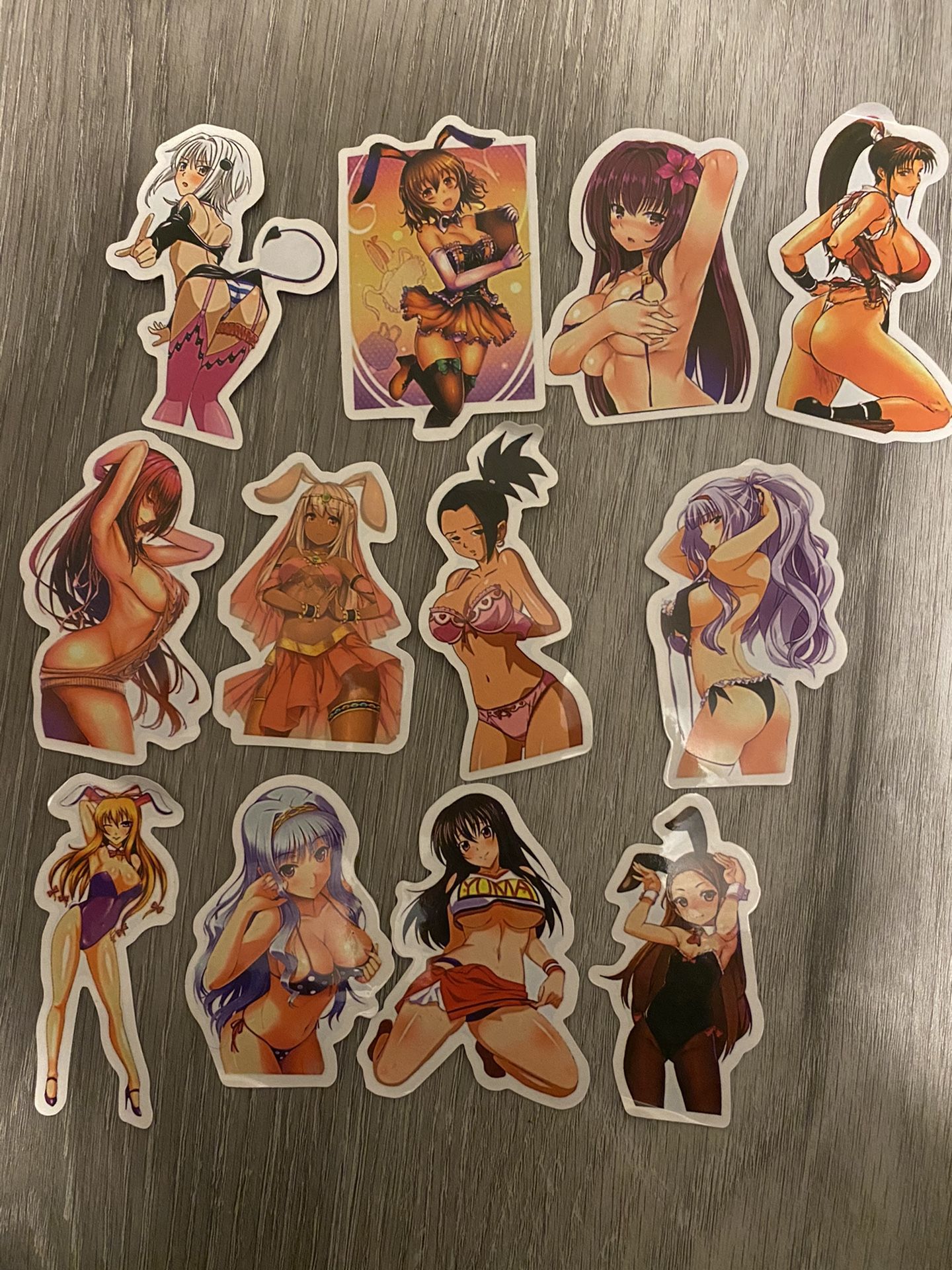 Sexy Anime Bunny Bikini Waifus Vinyl Stickers