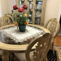 Elegant TABLE ONLY With Display Cabinet