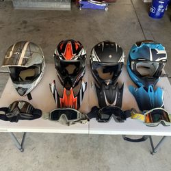 Helmet +goggles 