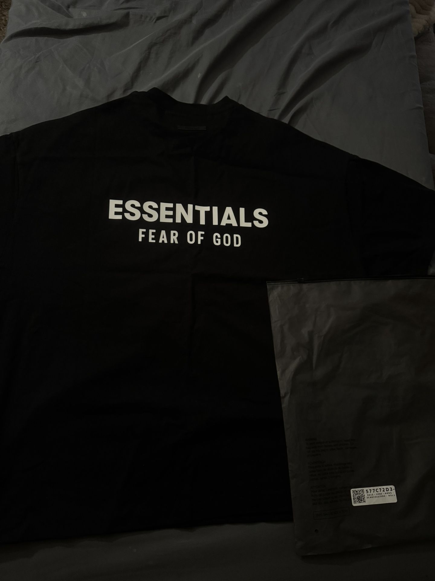 Brand New Essential Black Jersey Crewneck/M Oversize Tee