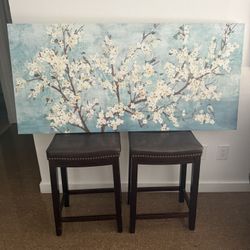 2 Benches And Wallart