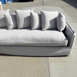 Brand New. Linen Slipcover Sofa. Plush Deep Seating. Retails Over $1100