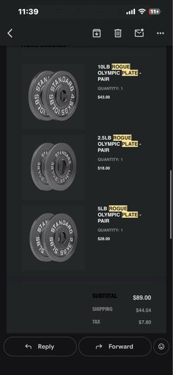 Rogue iron Olympic plates