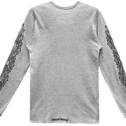 CHROME HEARTS 'HORSESHOE FLORAL' L/S THERMAL SHIRT