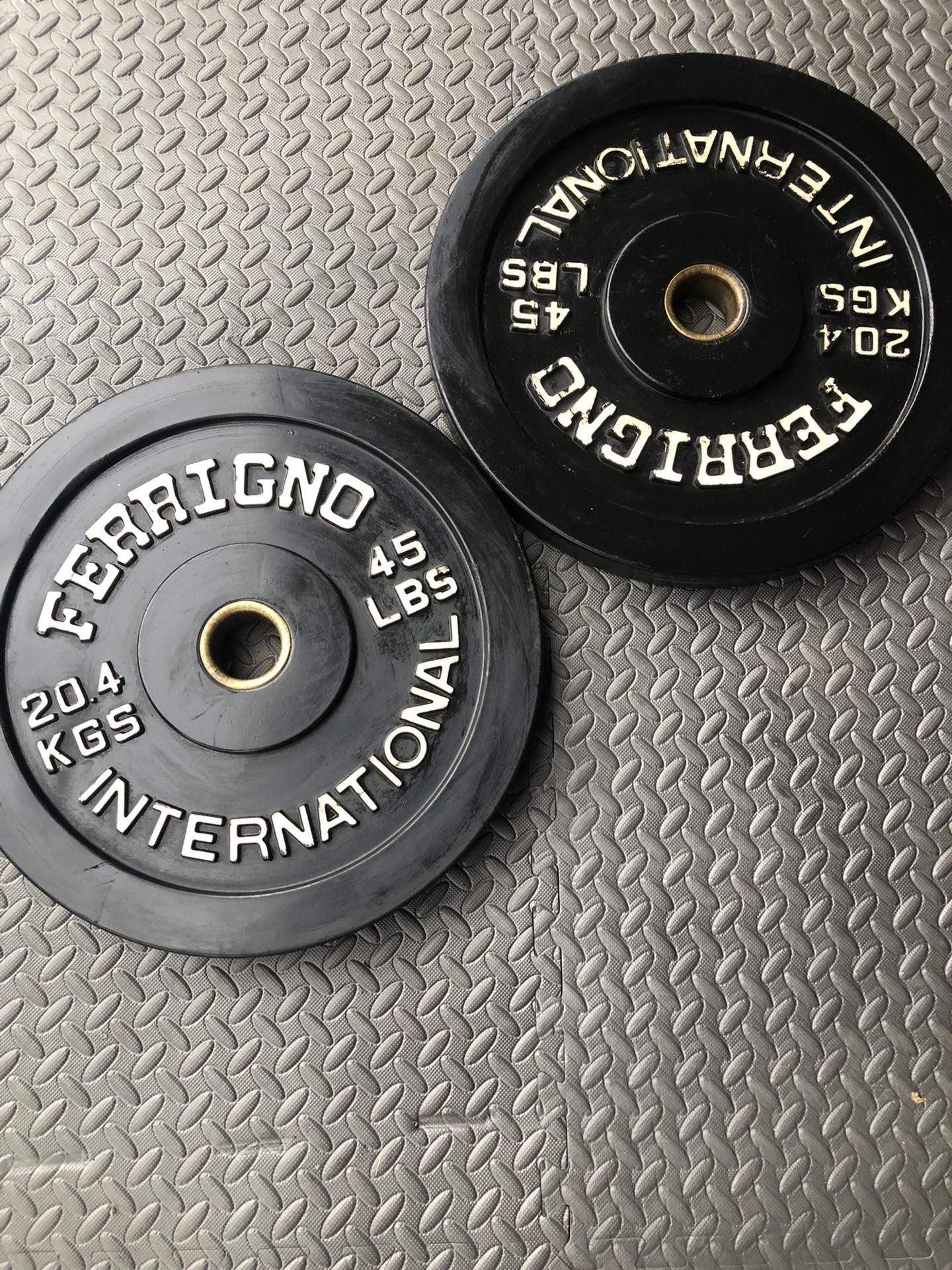Pair Of 45 LBS Bumper Weights